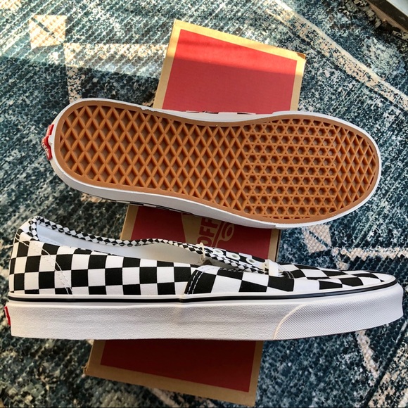 Vans Authentic Mix Checker Sneakers Black/White - Picture 9 of 13
